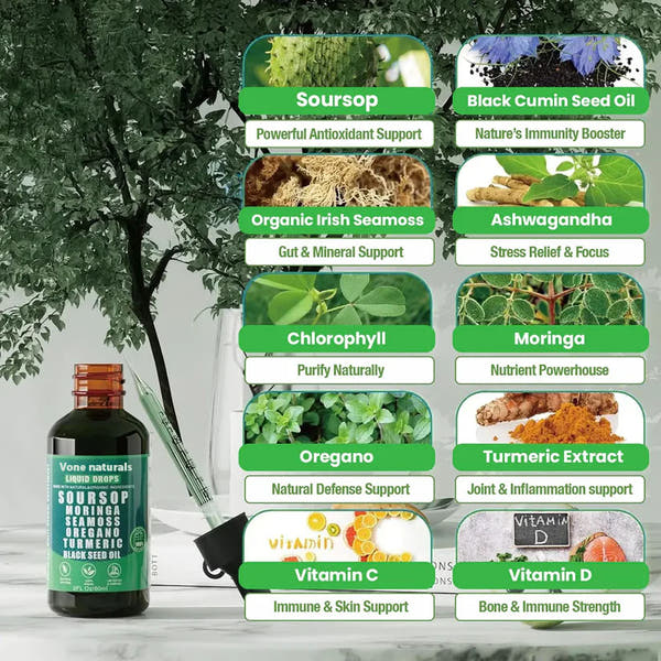 Vone Naturals organic 10:1 soursop extract drops